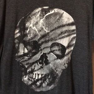 Bejeweled skull T-shirt